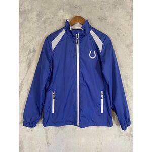 Indianapolis Colts‎ Jacket Womens Medium Blue NFL Football Windbreaker Full Zip